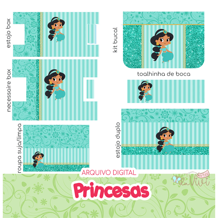 Arquivo Kit Bolsinhas Princesas - Artes da Vivi  10
