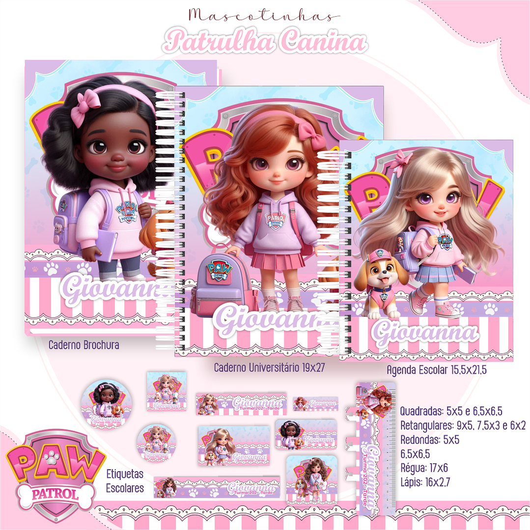 Arquivo Combo Escolar Mascotes IA 2026 - 15 Temas - Pamella 7