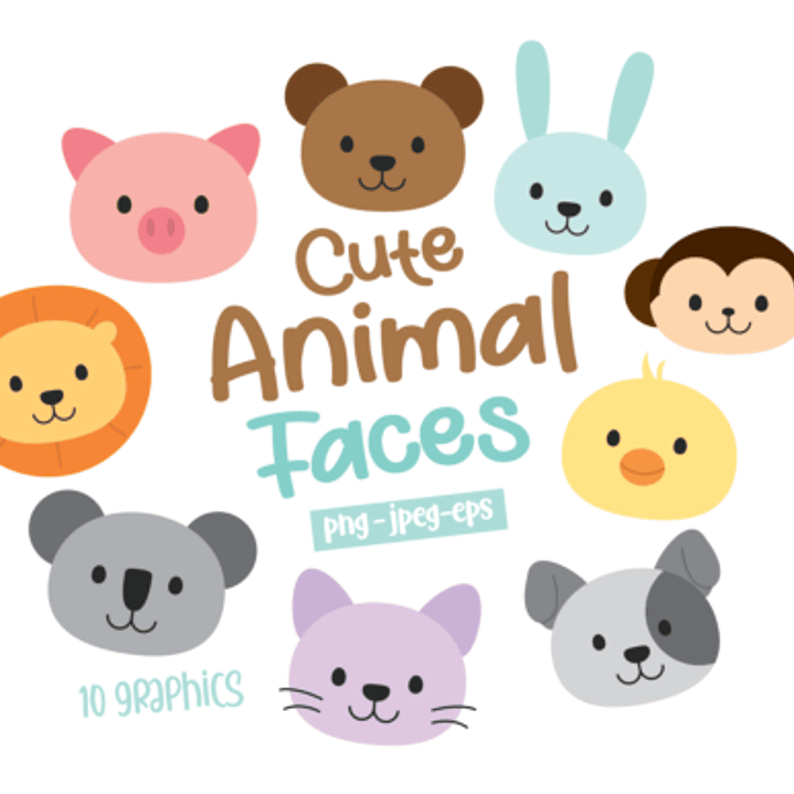 Kit Digital Animais Fofos  1