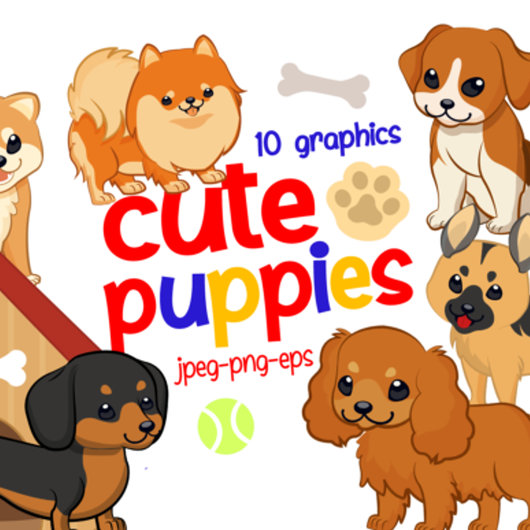 Kit Digital Filhotes Fofos  1