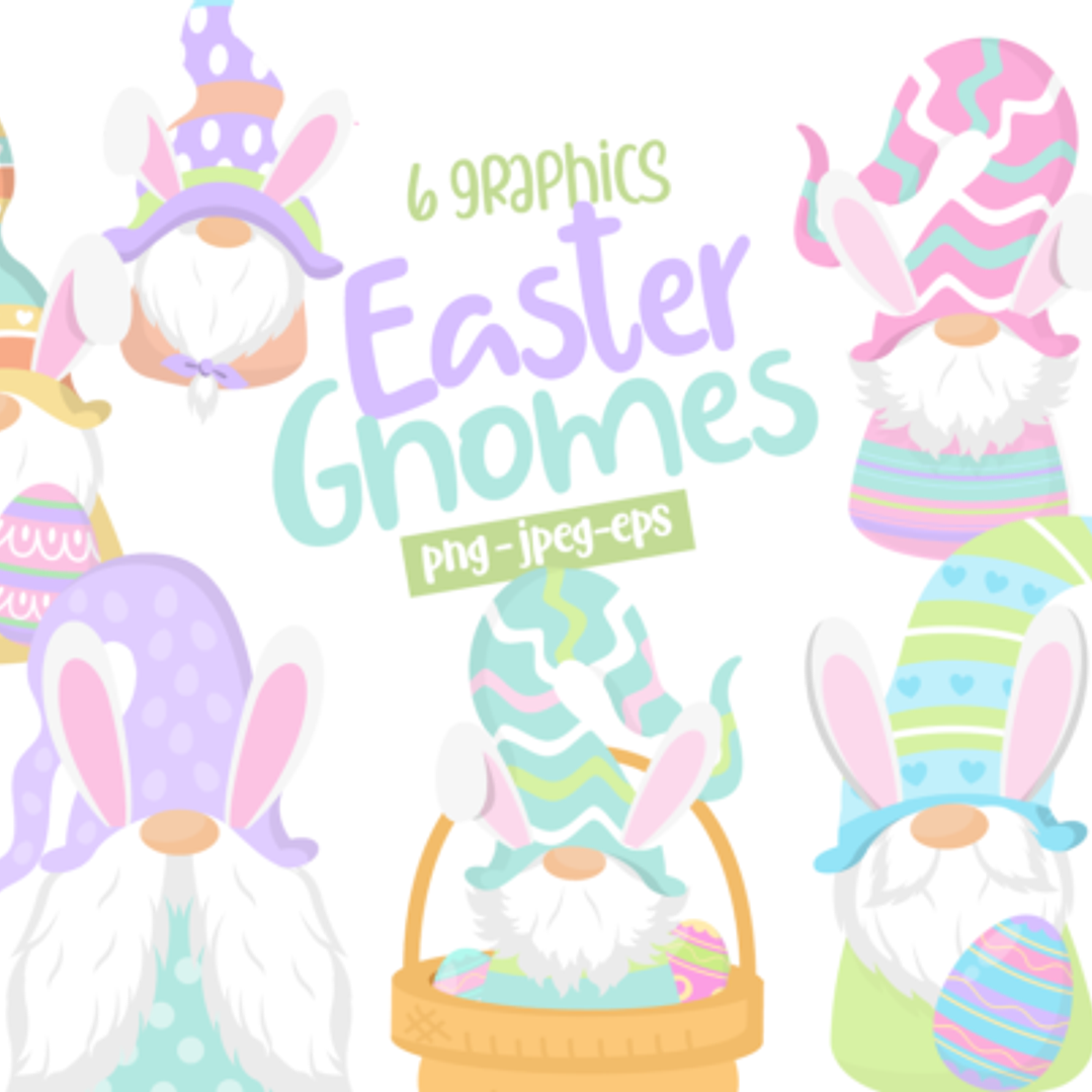 Kit Digital Gnomos Páscoa 1