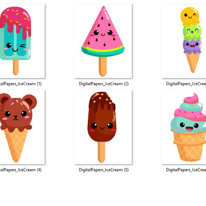 Kit Digital Kawaii Ice Cream  2