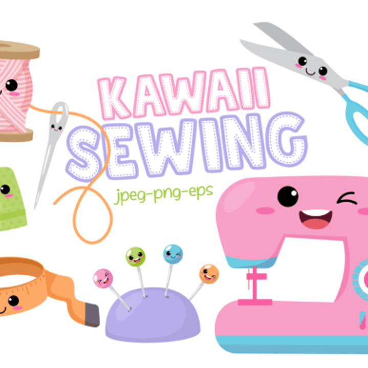 Kit Digital Kawaii de Costura 1