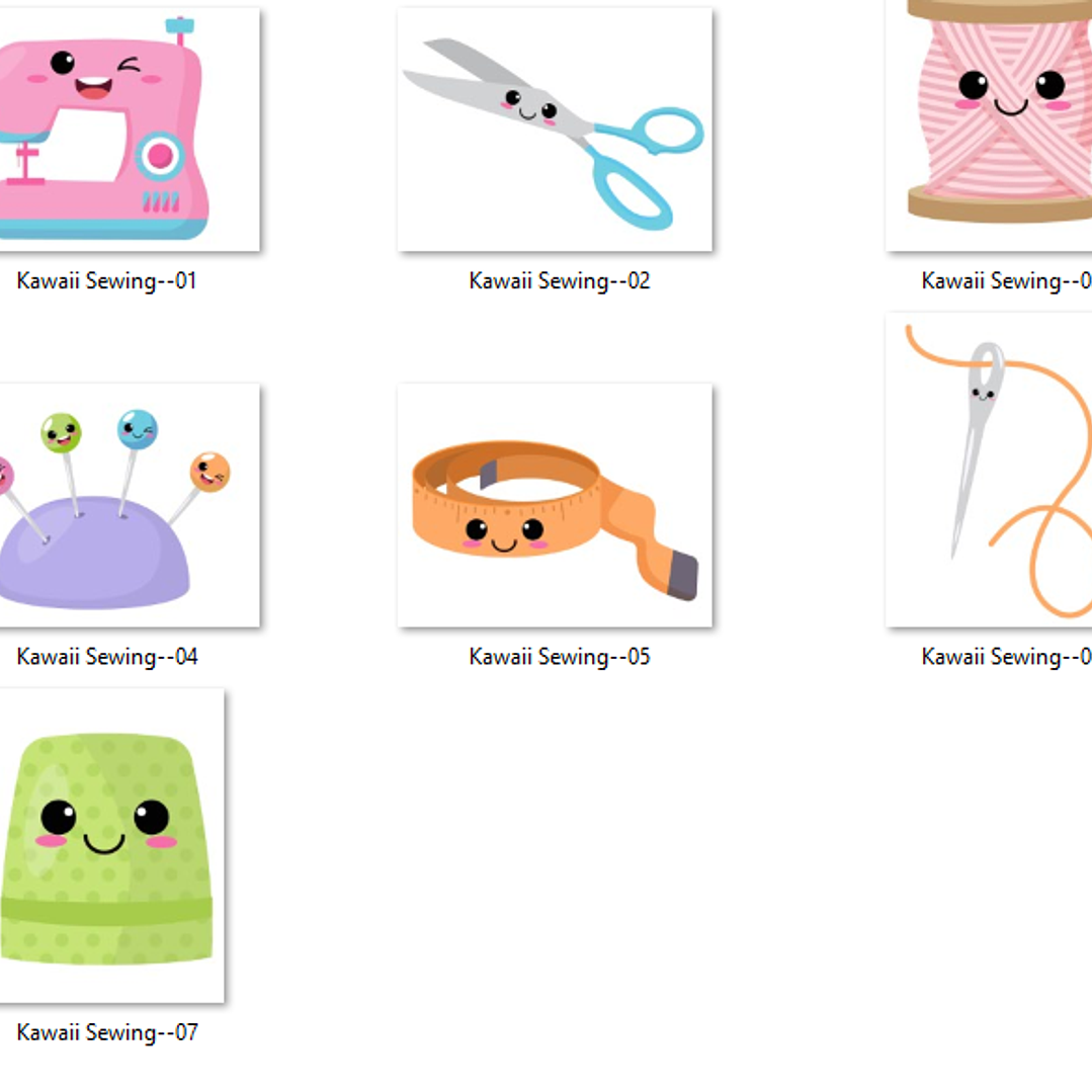 Kit Digital Kawaii de Costura 2