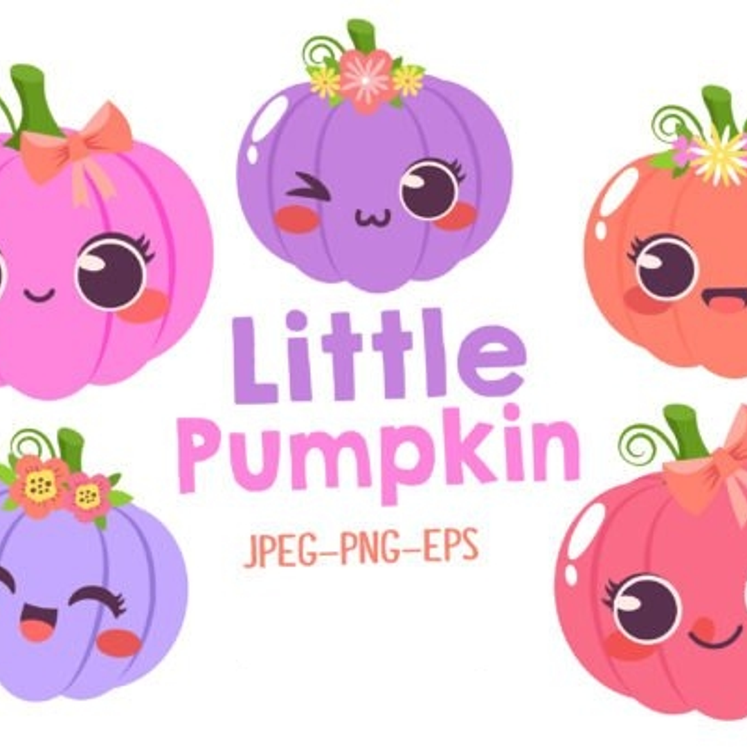 Kit Digital Abóborinhas Pequenas Menina  1