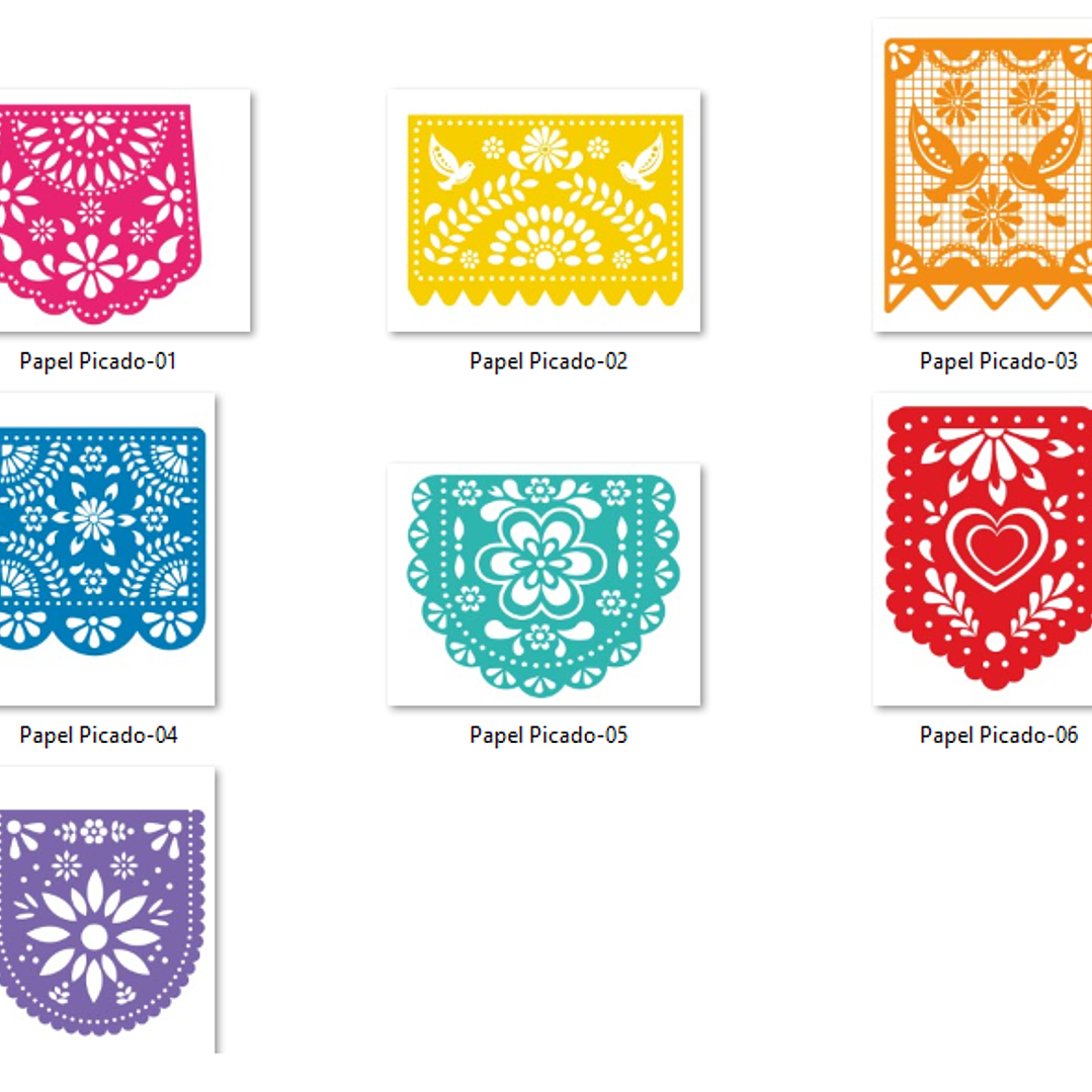 Kit Digital Papéis Picado  2