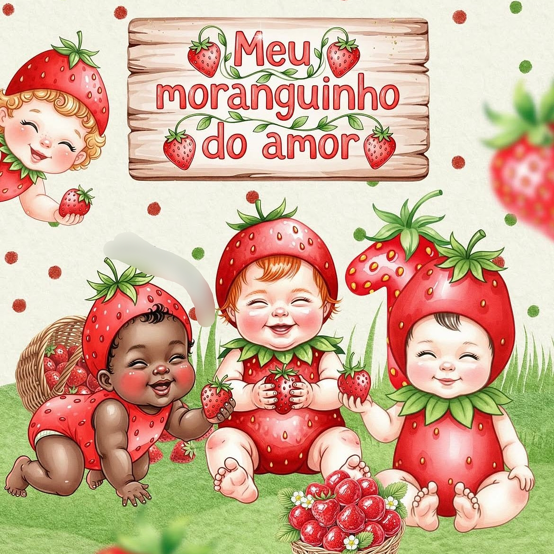 Kit Digital Meu Moranguinho do Amor - MK  1