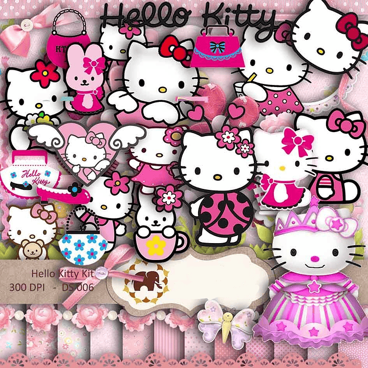 Kit Digital Hello Kitty  1
