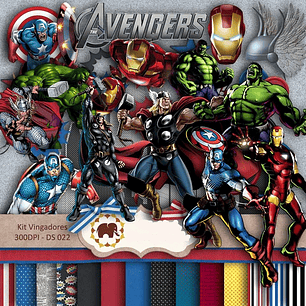 Kit Digital Heróis Vingadores 