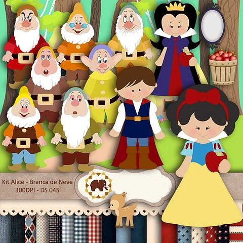 Kit Digital Branca de Neve 