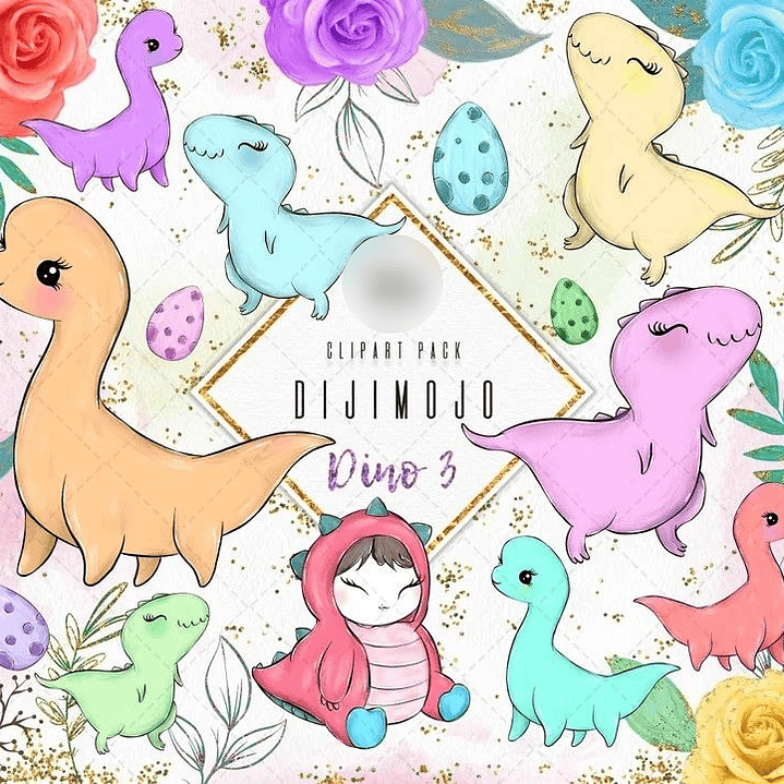 Kit Digial Dinossauros  1