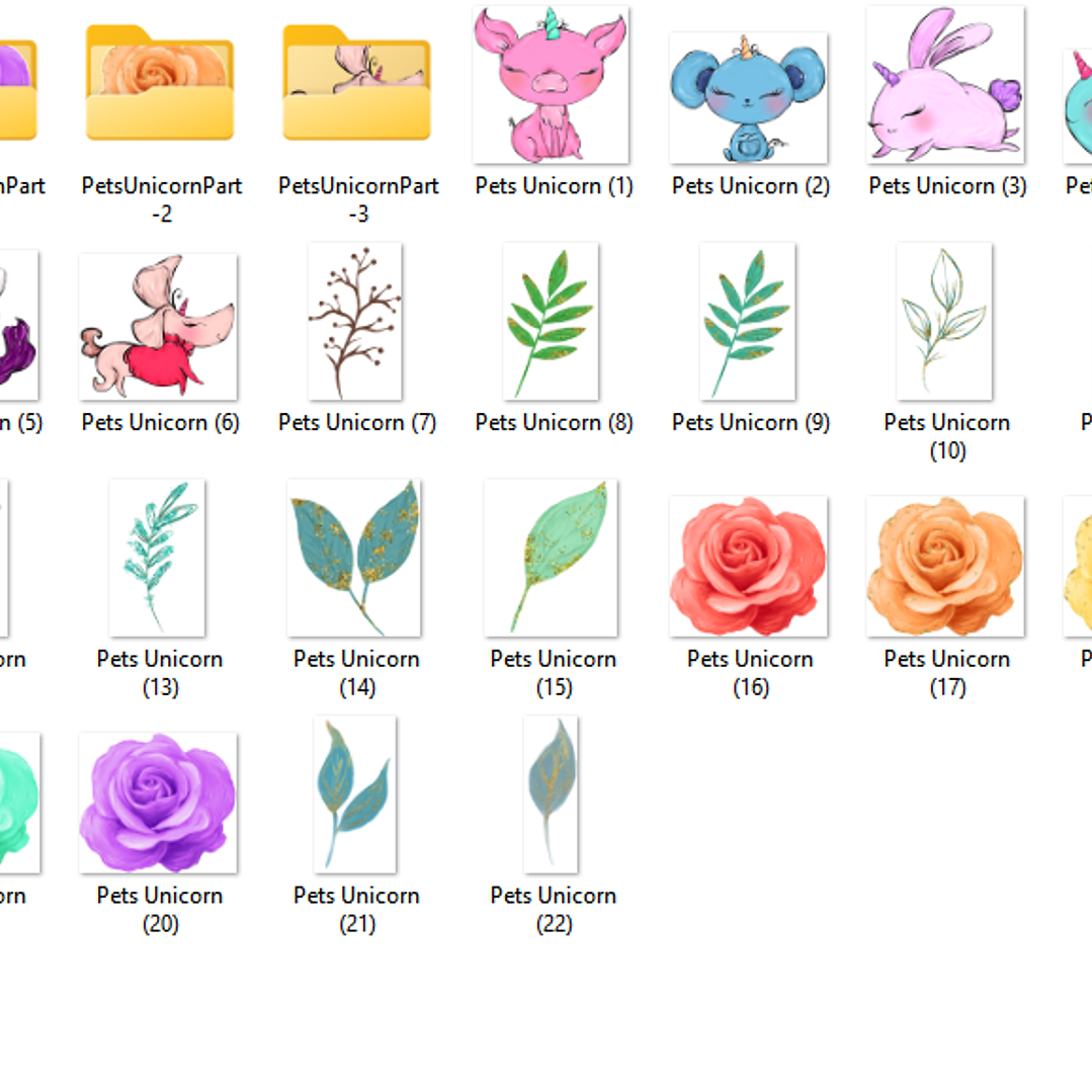 Kit Digital Pets Unicórnio  2