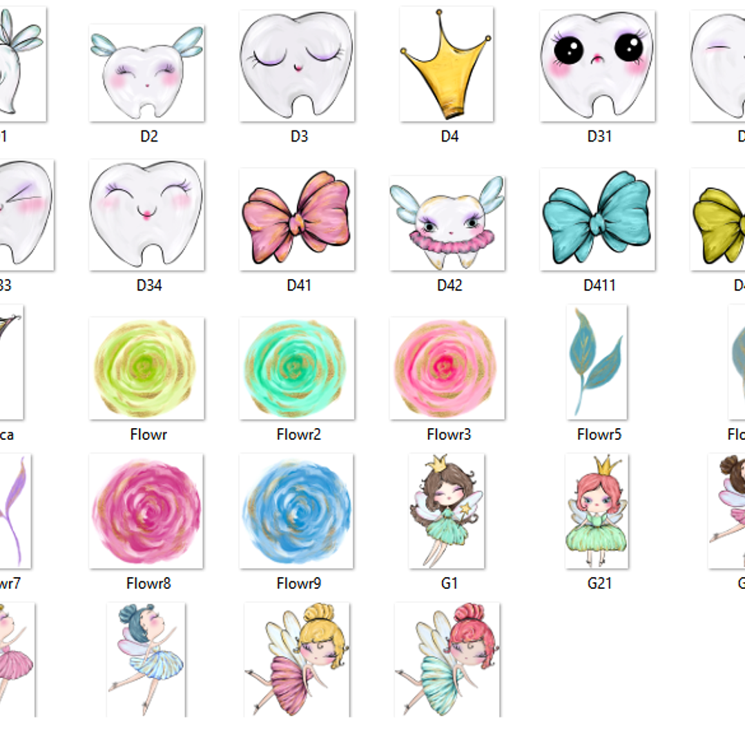 Kit Digital Fada do Dente 5 2