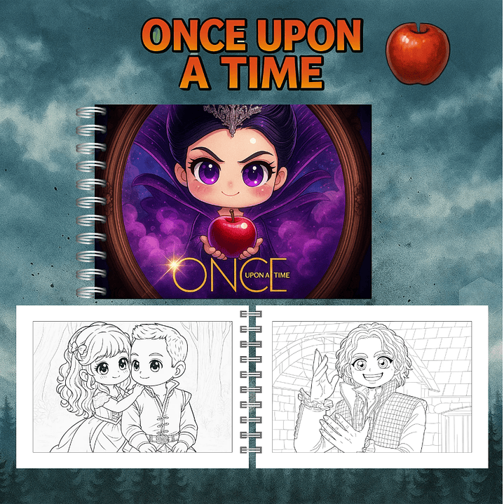 Arquivo Livro de Colorir Once Upon a Time - Arte de Colorir  3