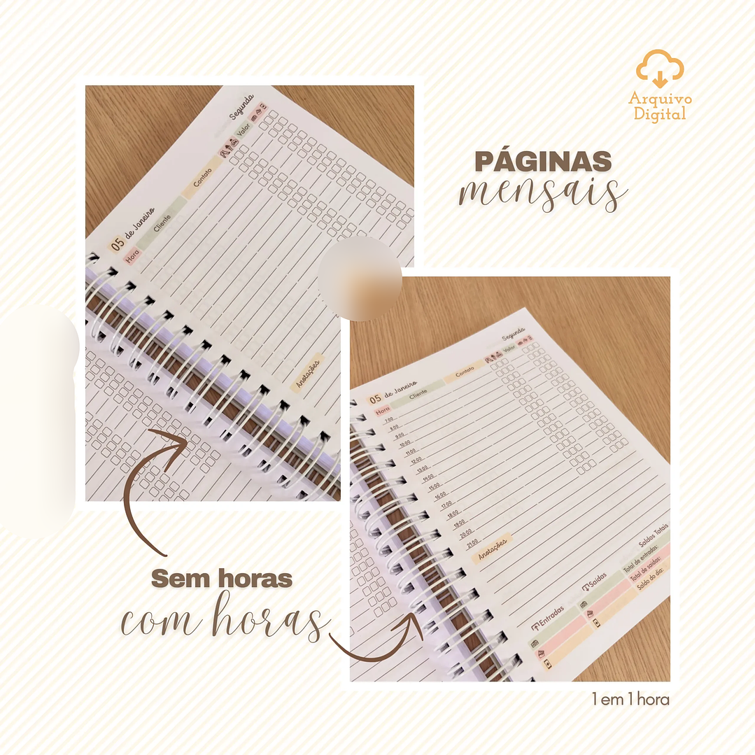 Arquivo Agendamentos Manicure 2026 8 Cores - Sara  10