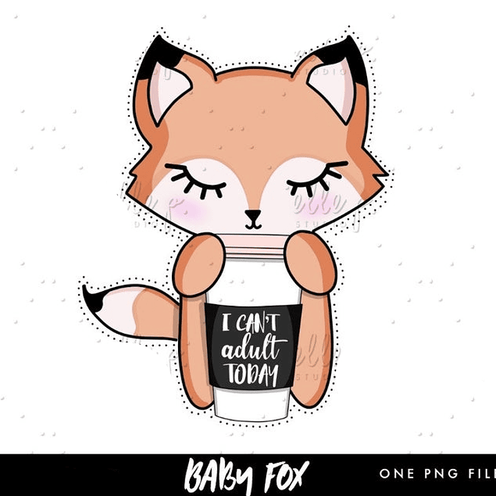 Kit Digital Baby Raposinha  1