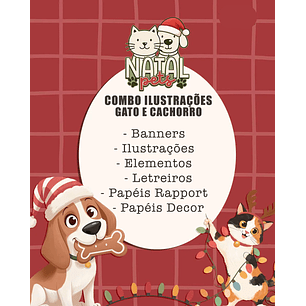 Kit Digital Natal Pets - TITA