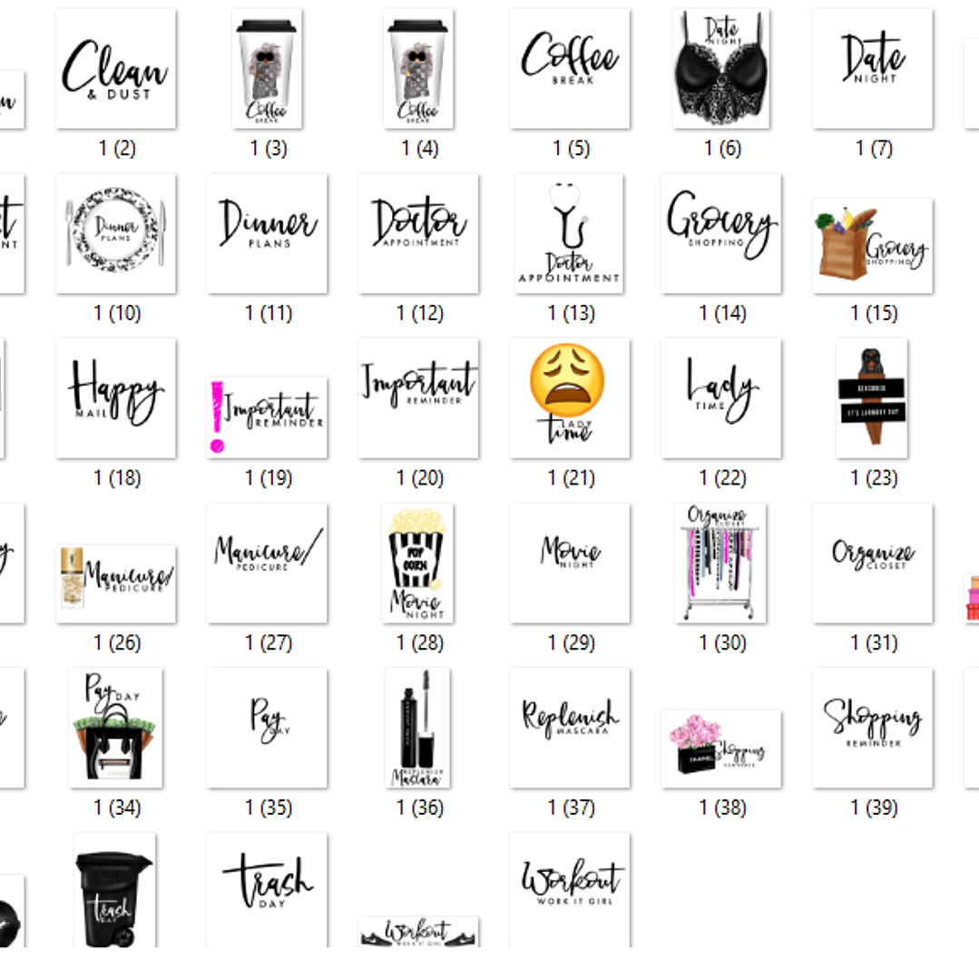 Kit Digital Ícones de Planejamento  2