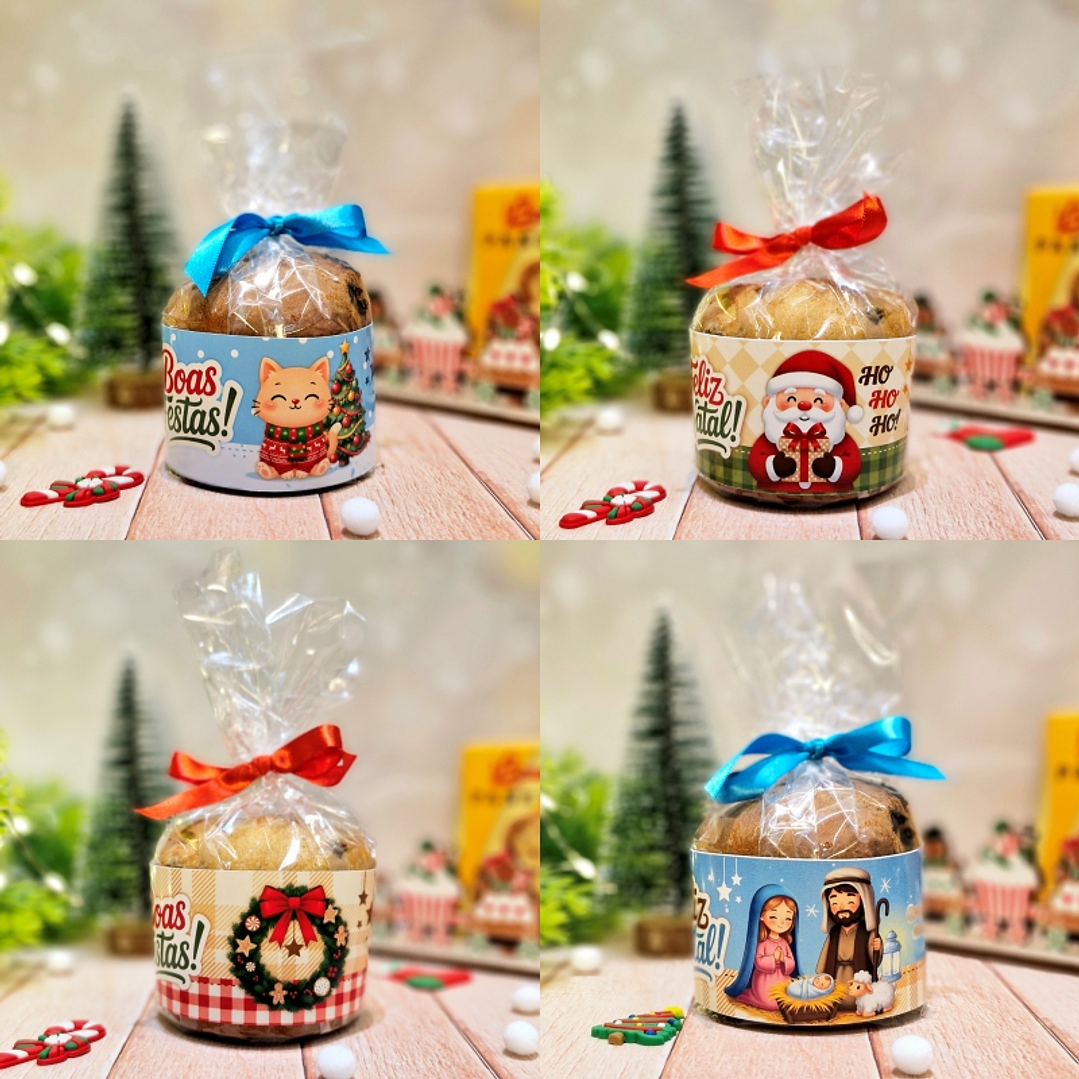 Arquivo Natal Faixa Mini Panetone - Estúdio Telma Contel  1