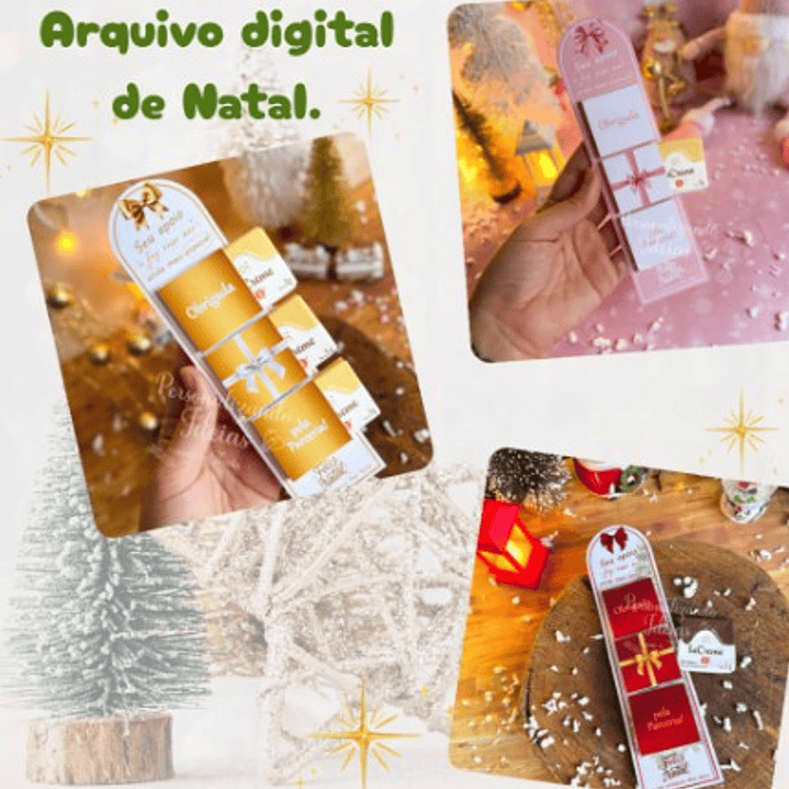 Arquivo Natal Card 3 La Creme - Personalizados Thata  1