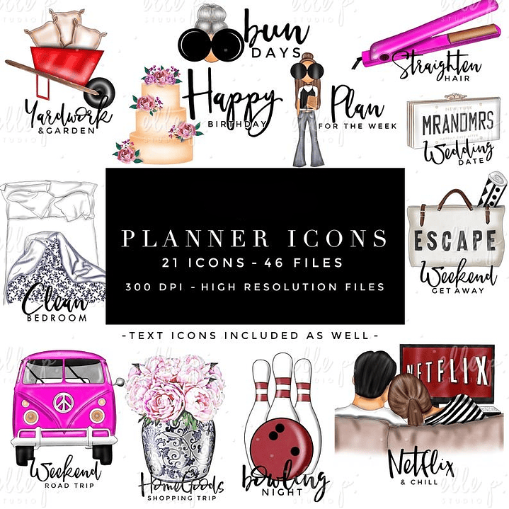 Kit Digital Ícones de Planejamento  1