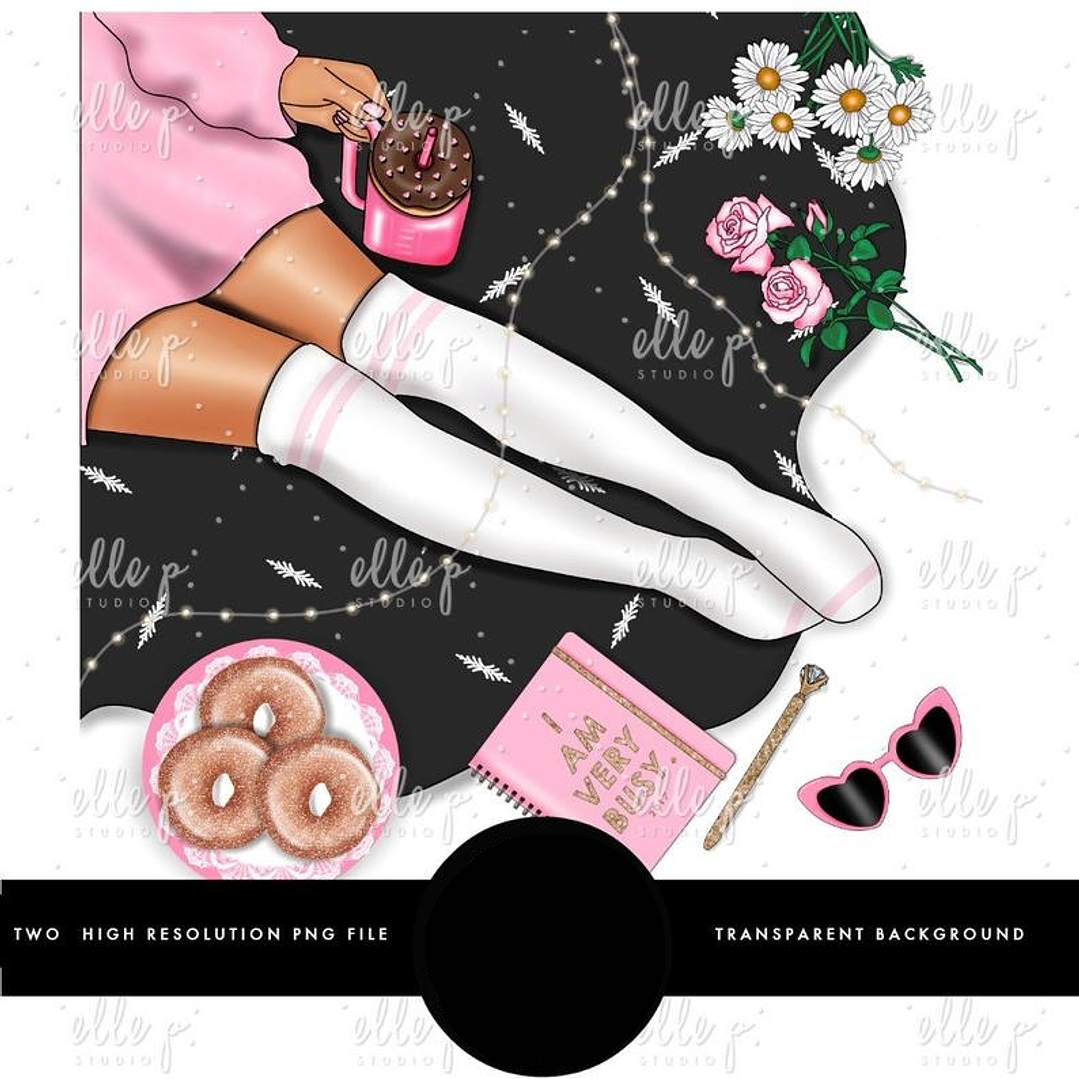 Kit Digital Menina Doce Chique  1