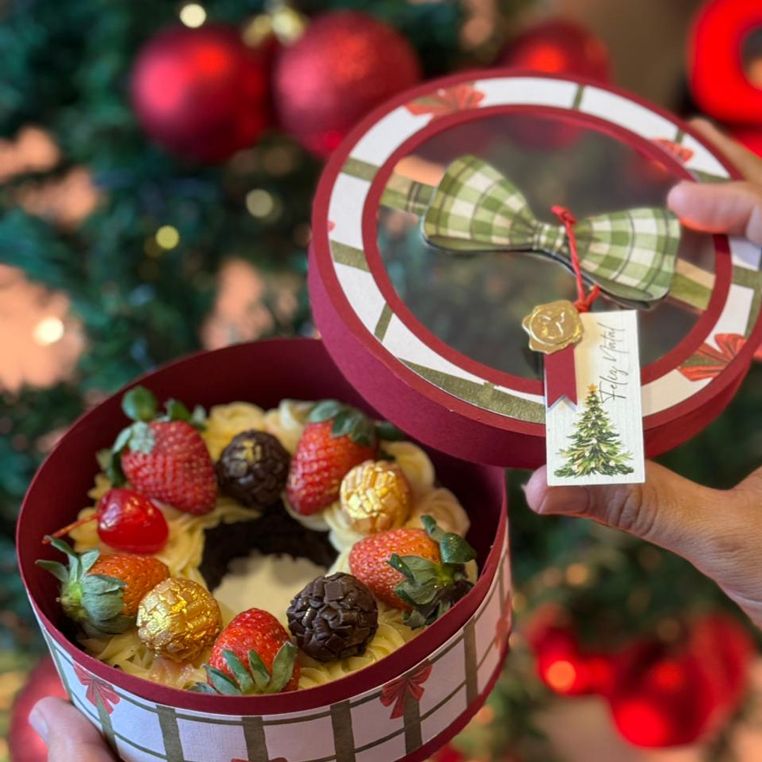 Arquivo Natal Caixa Redonda Luxo - Sublime  1