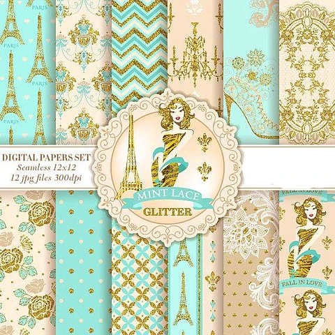 Kit Digital Papéis Paris