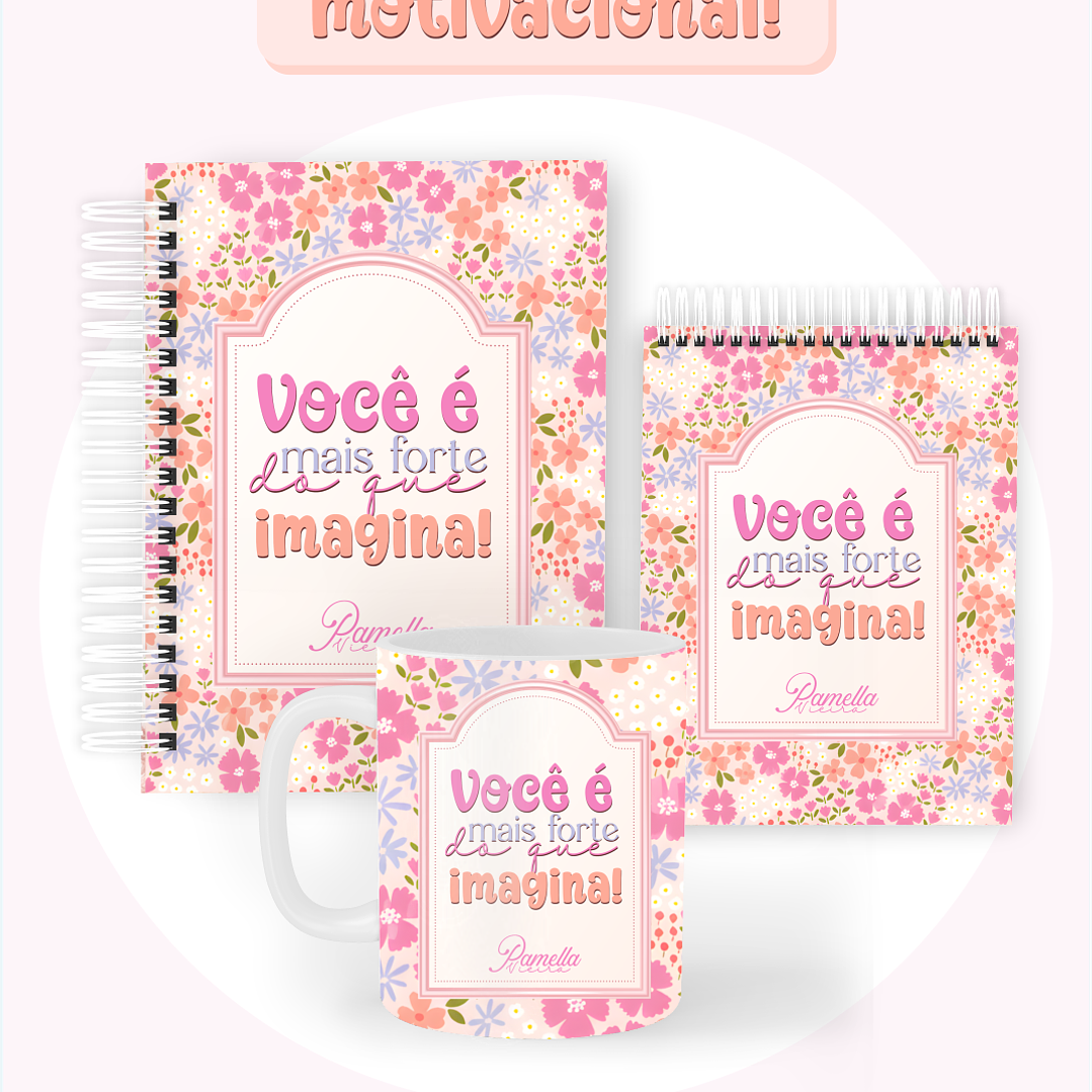 Arquivo Encadernação 2026 Lettering Motivacional - Pamella  1