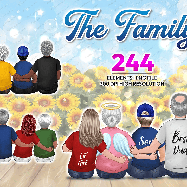 Kit Digital Papéis Família  1