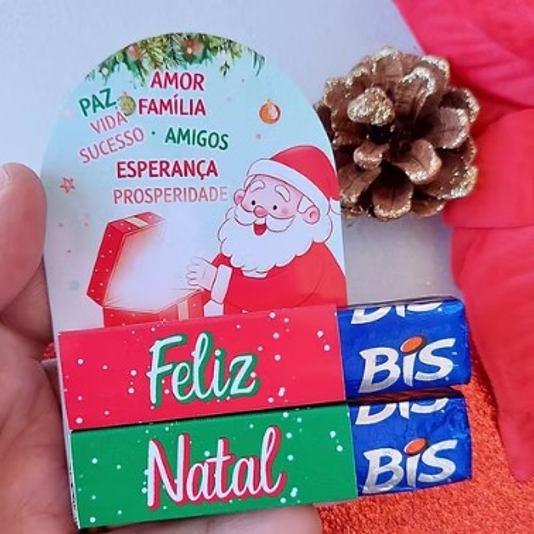 Arquivo Natal Card Bis Duplo Papai Noel - Dhama dos Papéis  1
