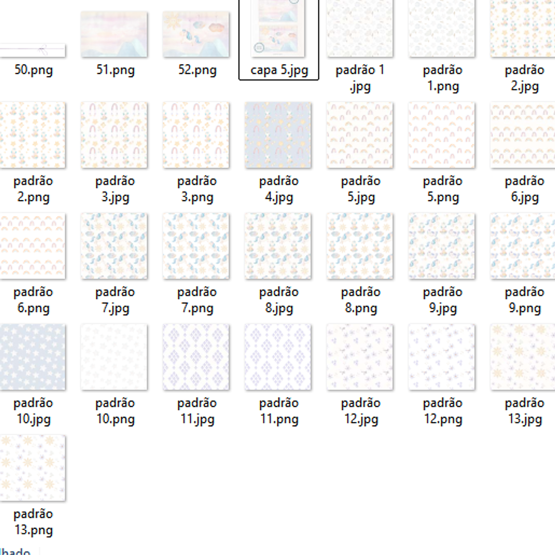 Kit Digital Unicórnio Aquarela - Estúdio Vigom  2