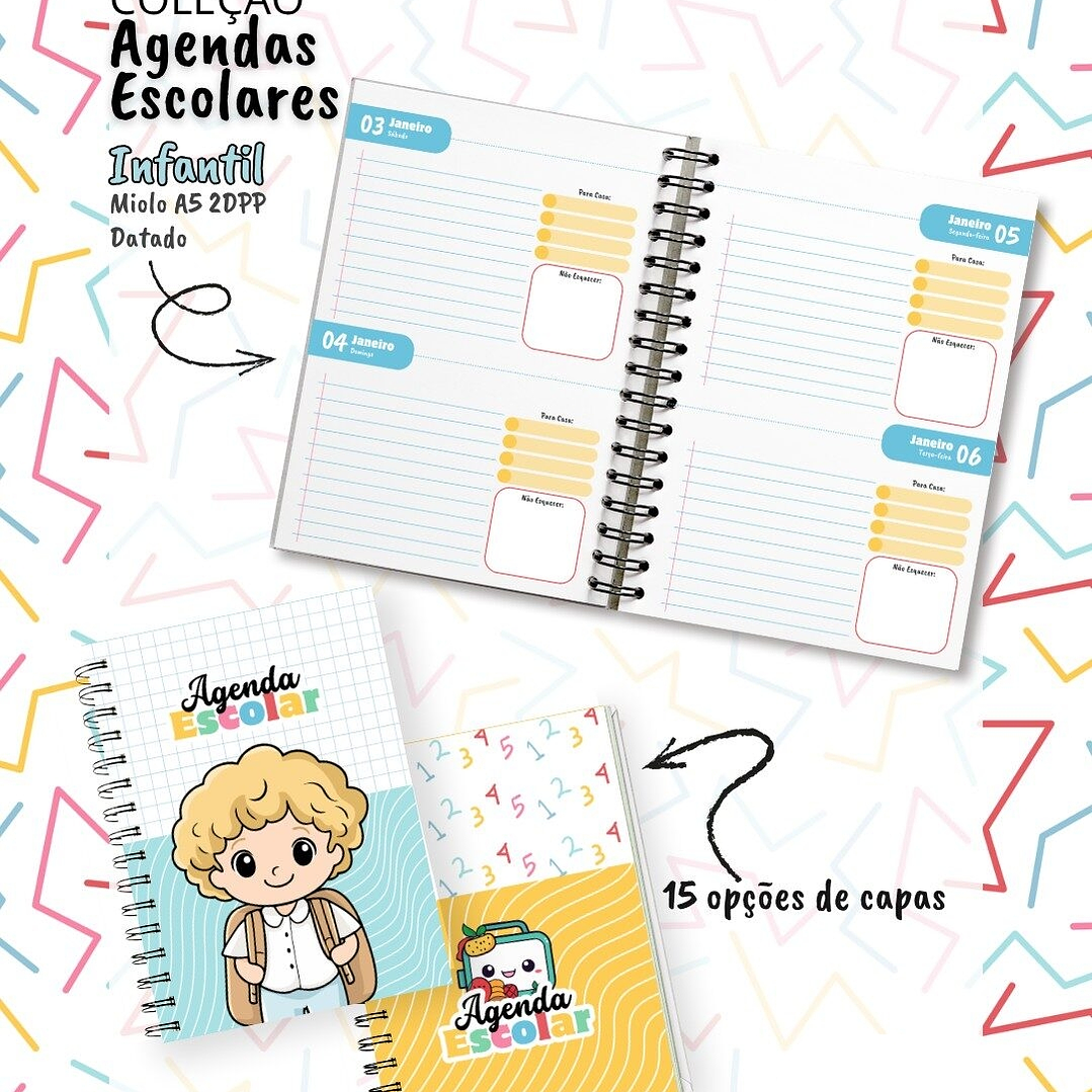 Arquivo Combo Agenda Escolar 2026 - MADI 3