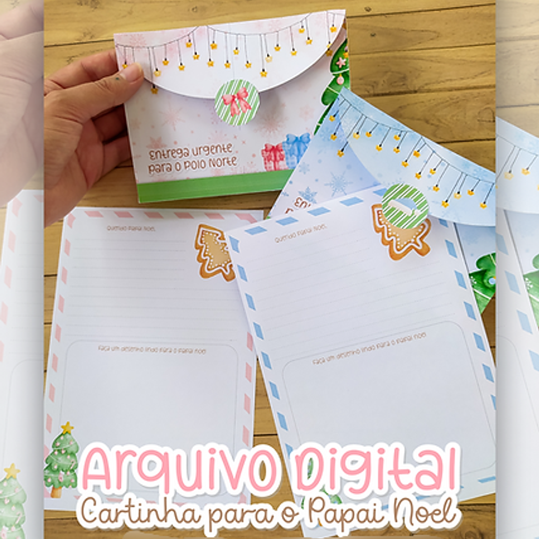 Arquivo Natal Cartinha para Papai Noel - Candy  1