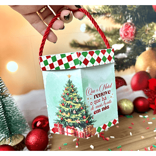 Arquivo Natal Caixa para Panetone 80g - Madi 