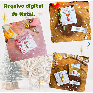 Arquivo Natal Card Pílula - Personalizado da Thata 