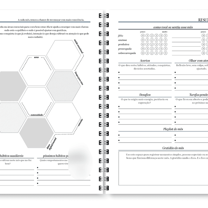 Arquivo Planner Neutro 2026 - Trilha de Papel  8