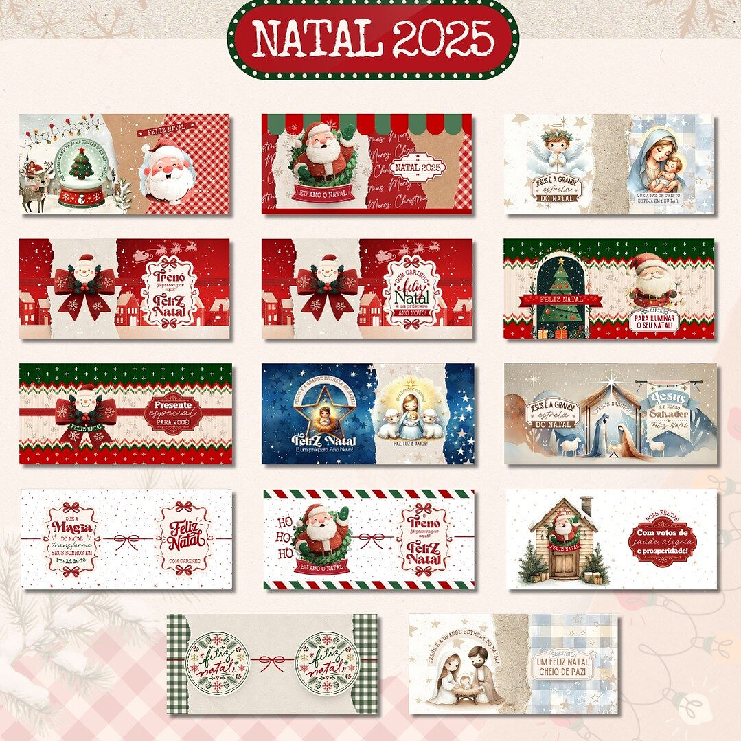 Arquivo Natal Tradicional e Cristão 2025 Completo - Ilustracin 31