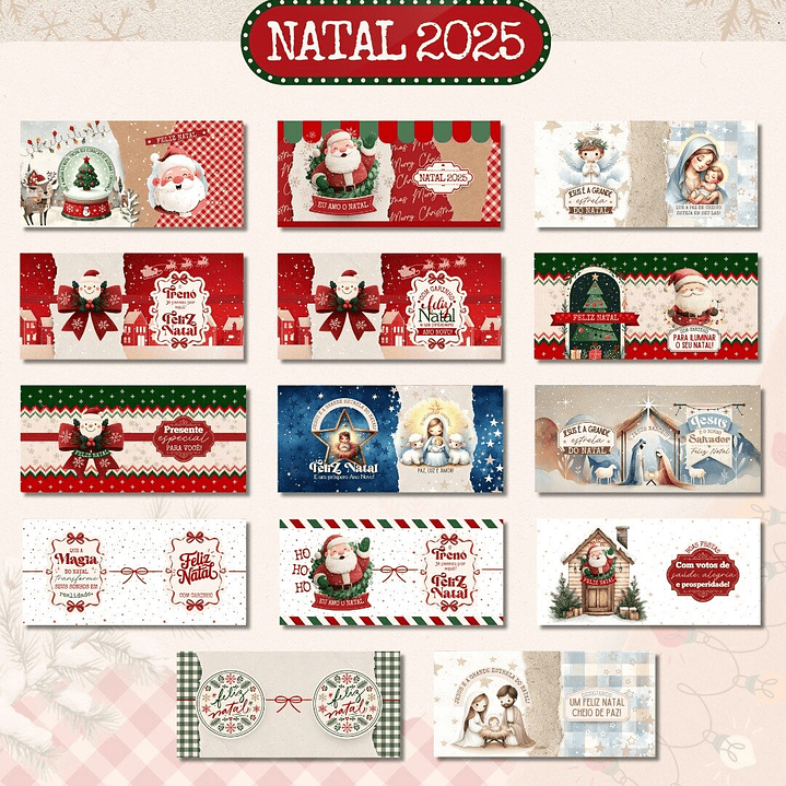 Arquivo Natal Tradicional e Cristão 2025 Completo - Ilustracin 31