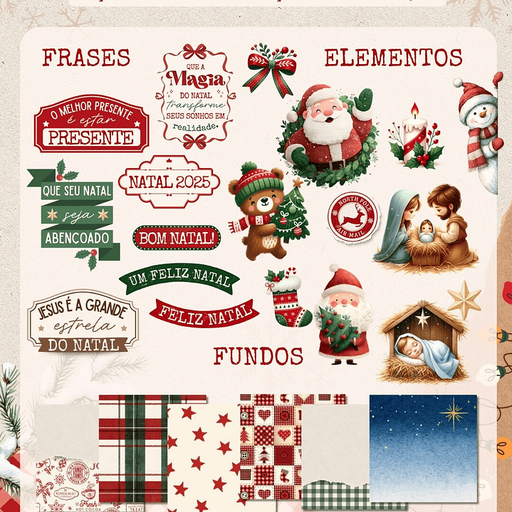 Arquivo Natal Tradicional e Cristão 2025 Completo - Ilustracin 33