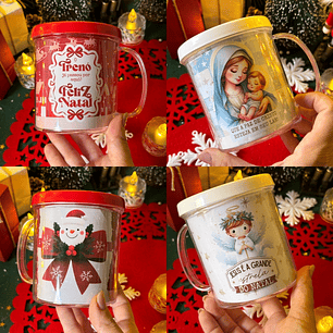 Arquivo Natal Caneca Acrílica 22,5x8,5 - Ilustracin 