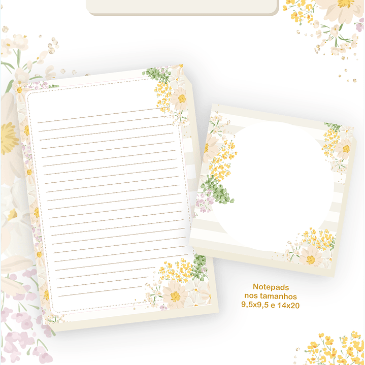 Arquivo Encadernação 2026 Floral Delicado - Pamella  2