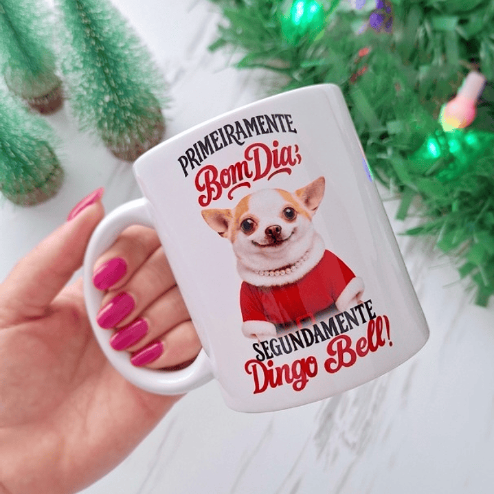 Arquivo Caneca Natal Bom Dia Dingo Bell 47 - Home Cat  1