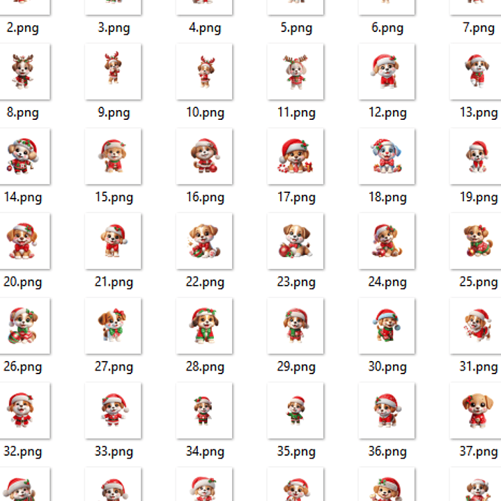 Kit Digital Natal de Cachorrinhos - Mi Kits  2