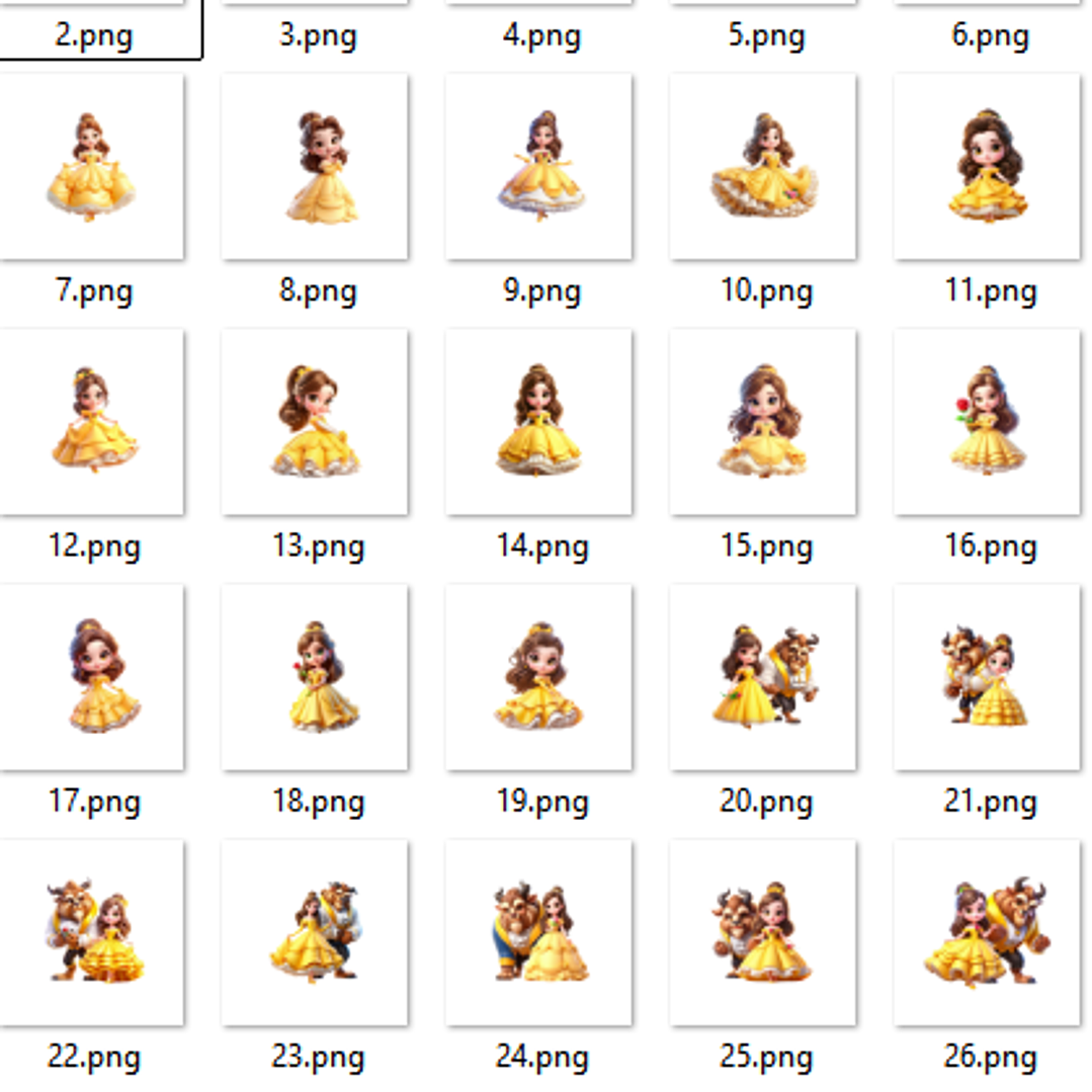 Kit Digital A Bela e a Fera 3D - Mi kits  2