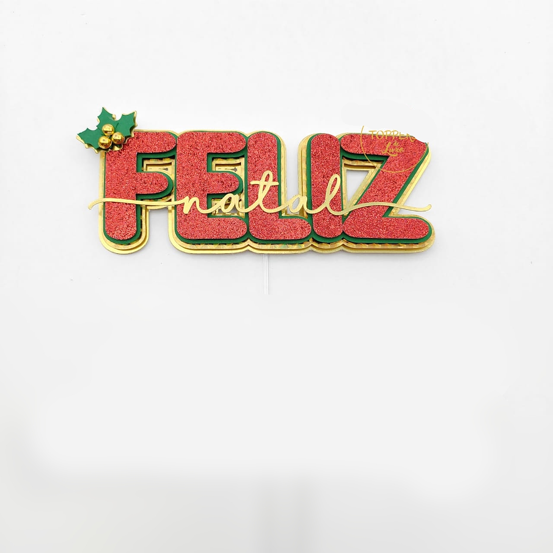 Arquivo Topo de Bolo Feliz Natal 1