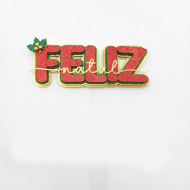 Arquivo Topo de Bolo Feliz Natal 1