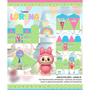 Arquivo de Corte Labubu 5 - Fanddy 