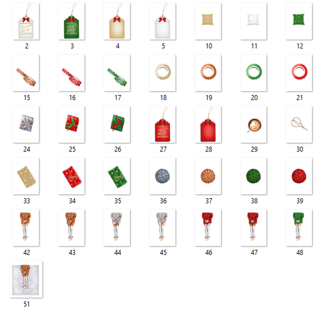 Kit Digital Embalagens Natal 2