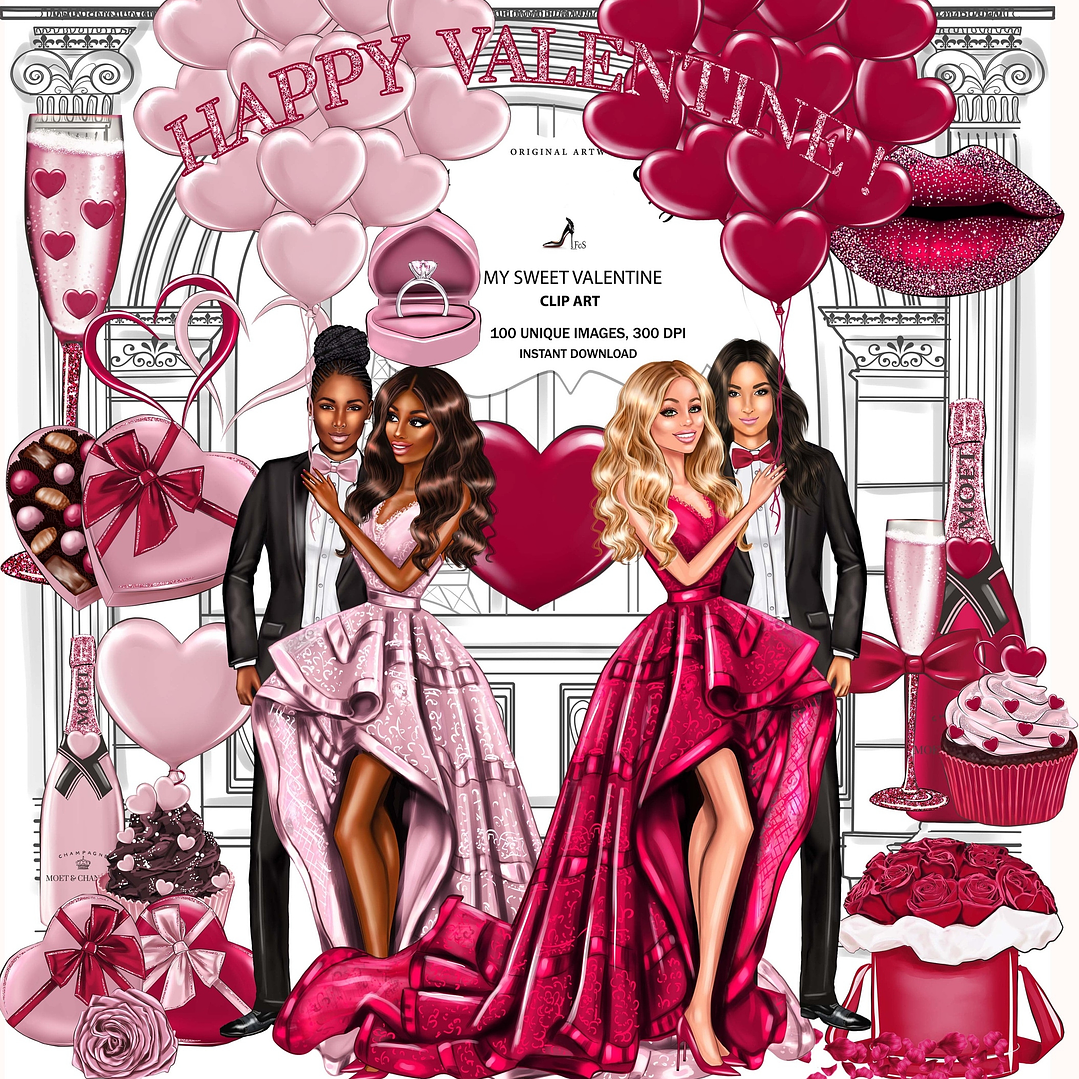 Kit Digital Dia dos Namorados Mulheres  1